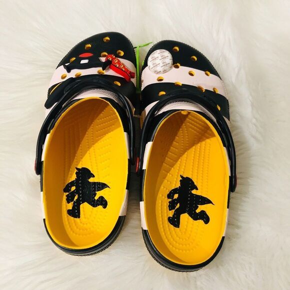 Crocs X McDonald’s Hamburglar Classic‎ Clog Black White Size 8 - Picture 7 of 9